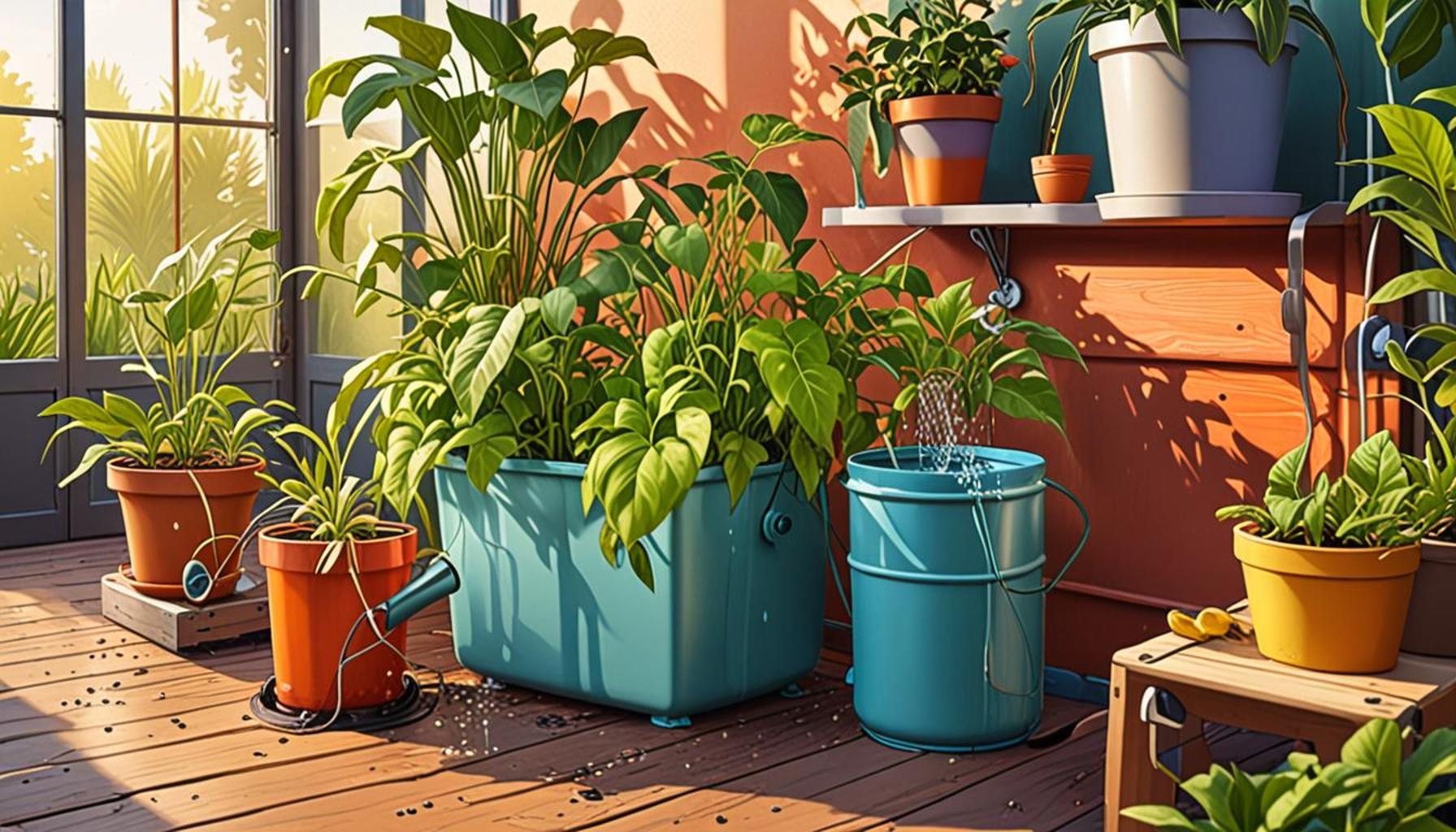 Irrigation Techniques with Containers: How to Create a Self-Watering System for Houseplants