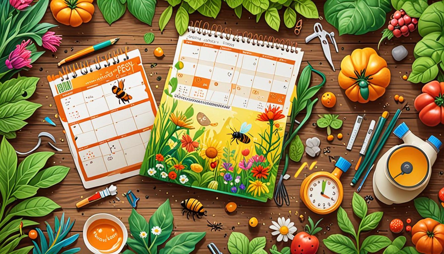 How to Create a Pest Management Calendar for Your Home Garden